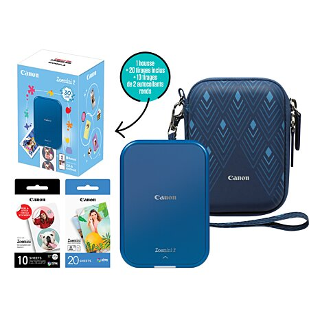 Canon - Zoemini 2 Instant Mini Fotoprinter Marineblå, inklusive etui og papir
