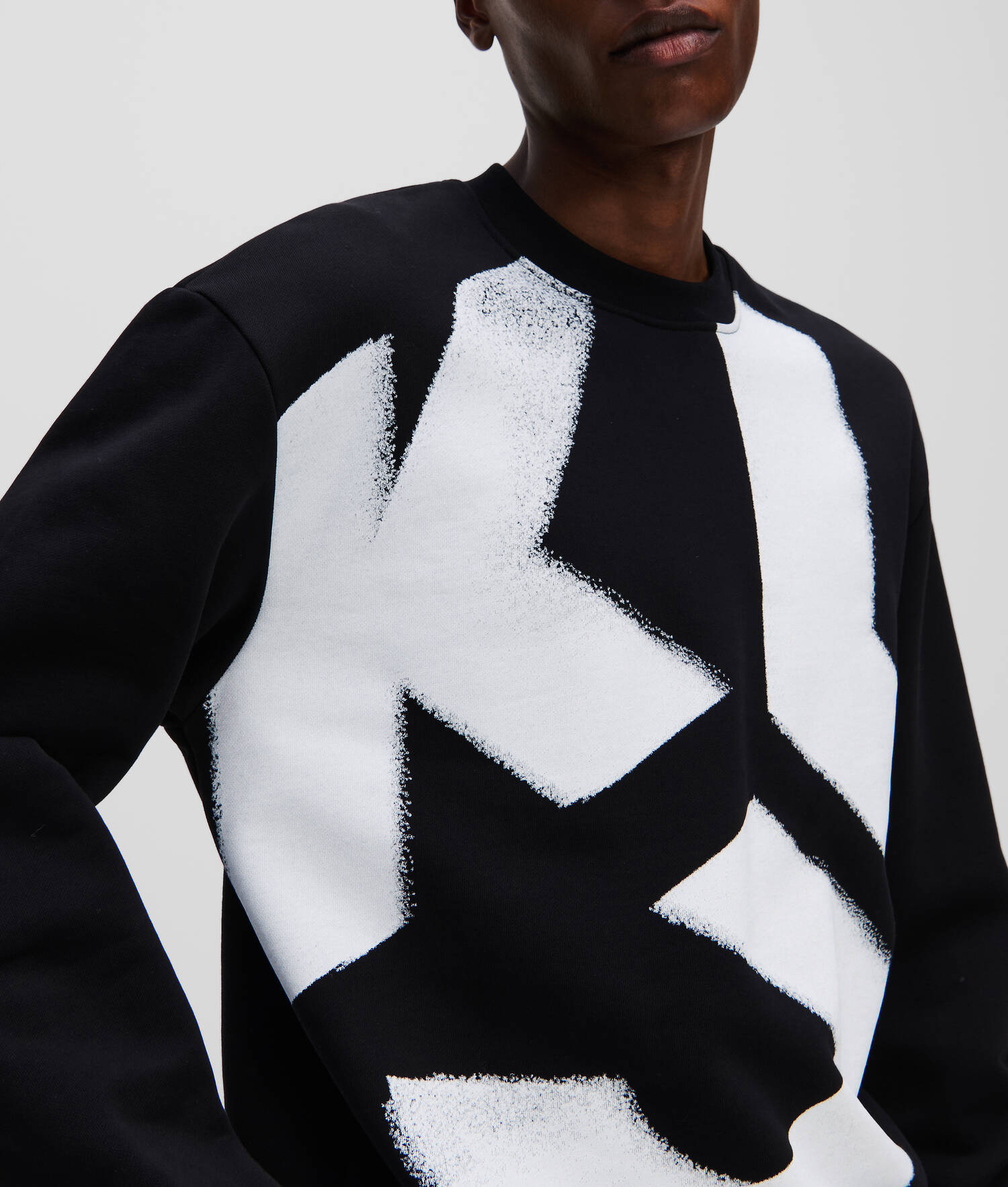 SWEAT-SHIRT EFFET DÉLAVÉ KLJ MONOGRAM
