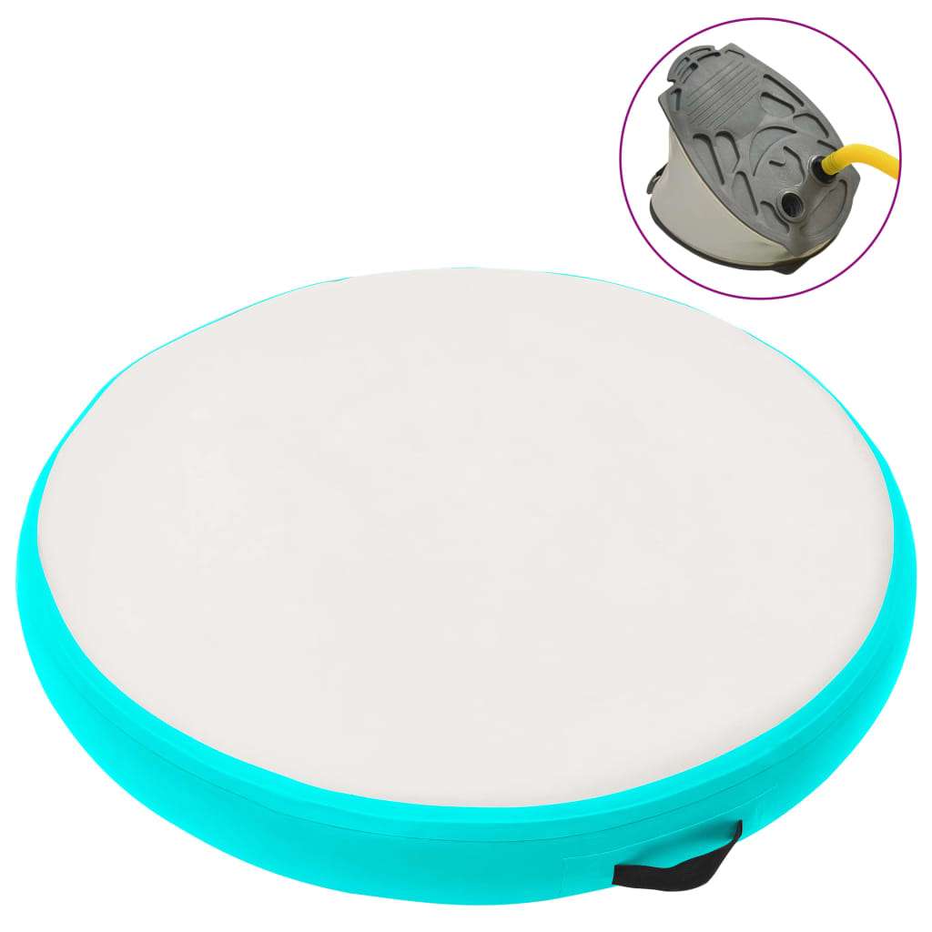Colchonete inflável de ginástica Vidaxl com bomba, 100x100x20 cm