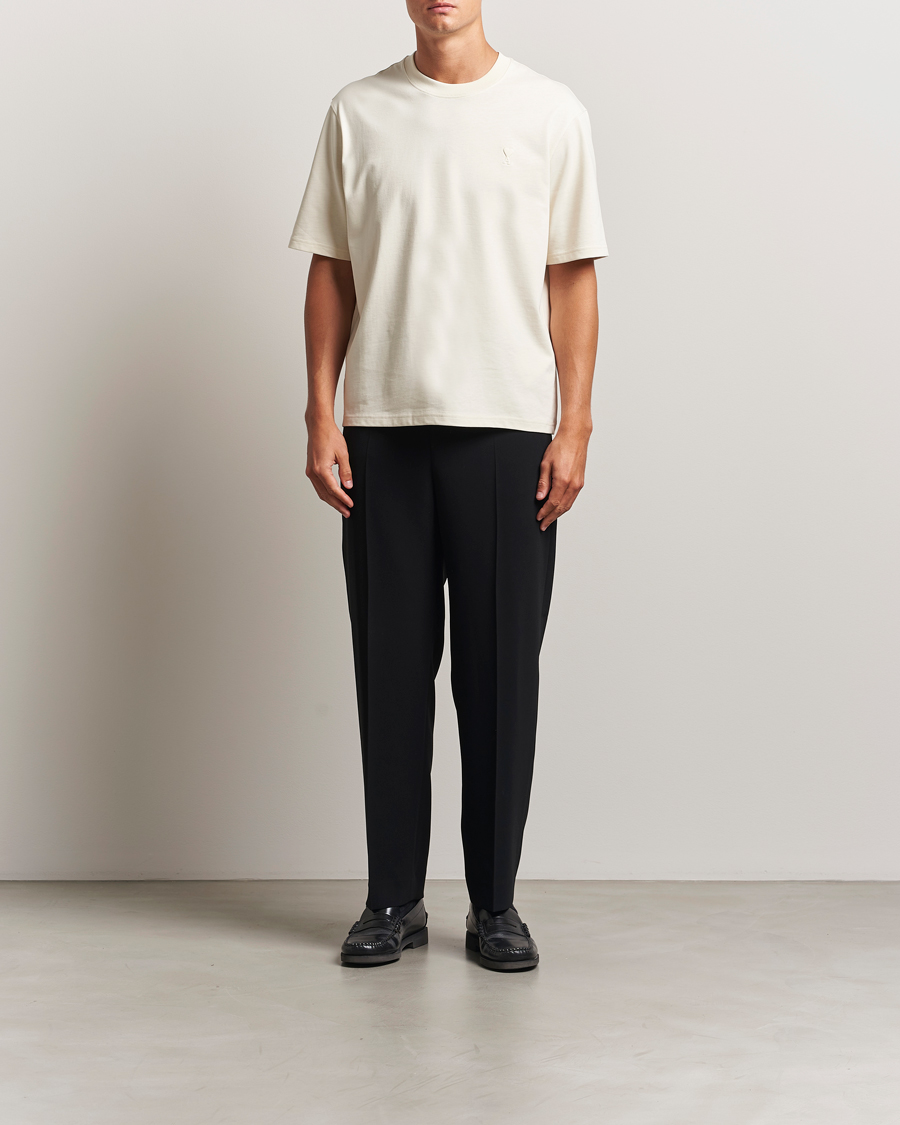 AMI Tonal Heart Logo T-Shirt Ivory