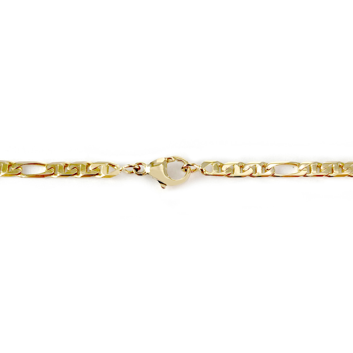 Collier d'occasion or 750 jaune maille cheval alternée 49,5 cm