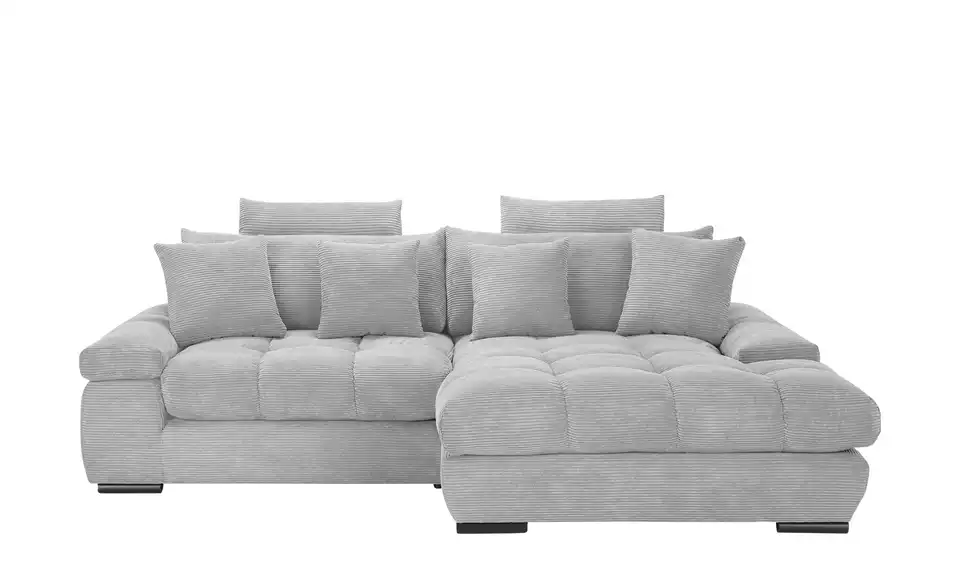 Ecksofa Hella rechts Hellgrau