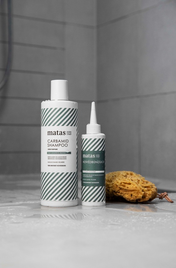 Matas Striber Carbamid Shampoo til Tør og Irriteret Hovedbund Uden Parfume 500 ml