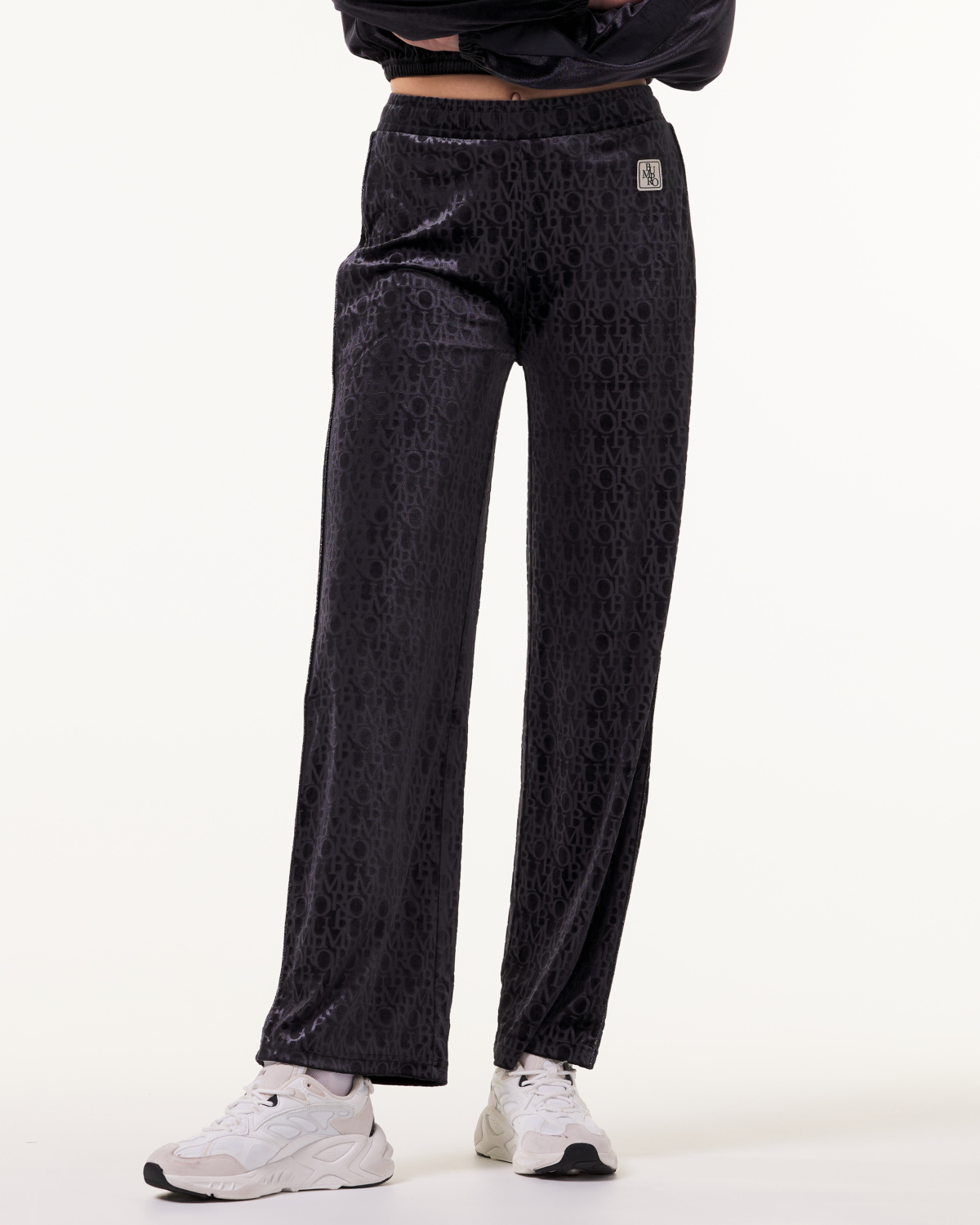 Bumpro Logomania Velour Pants Black