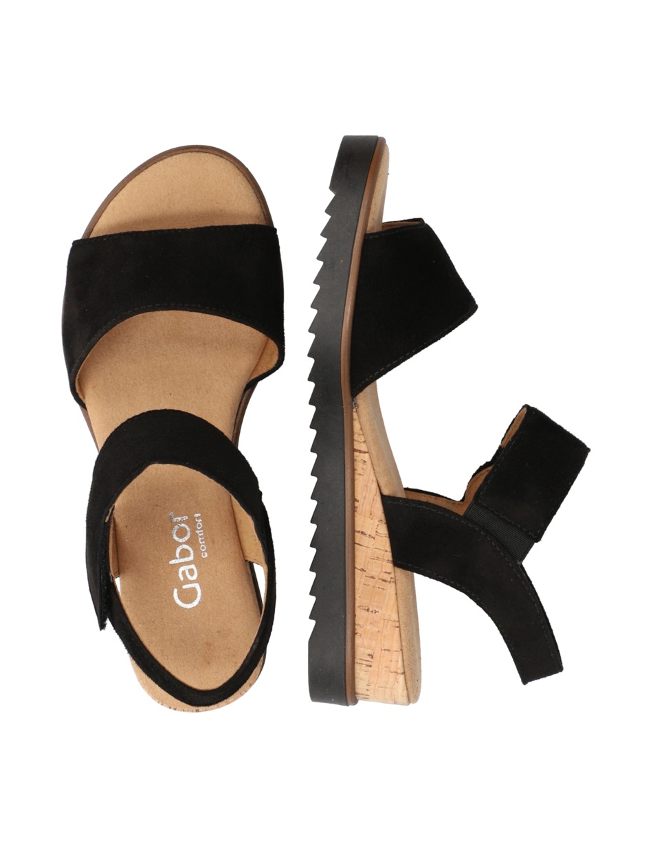 Veloursleder Sandale