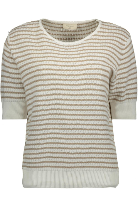 Freequent taupe dames t-shirt
