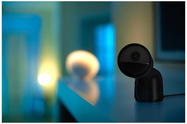 Philips Hue sikkerhedskamera (stationært/sort)