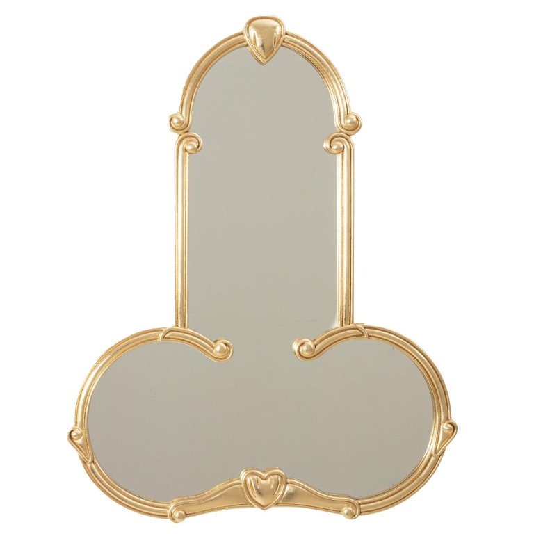 Seletti Liberty Man spiegel 72x56 goud
