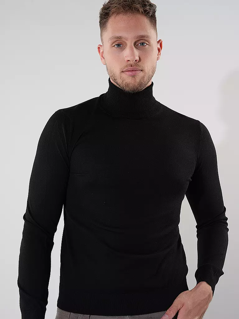 CLOSED Rollkragenpullover schwarz