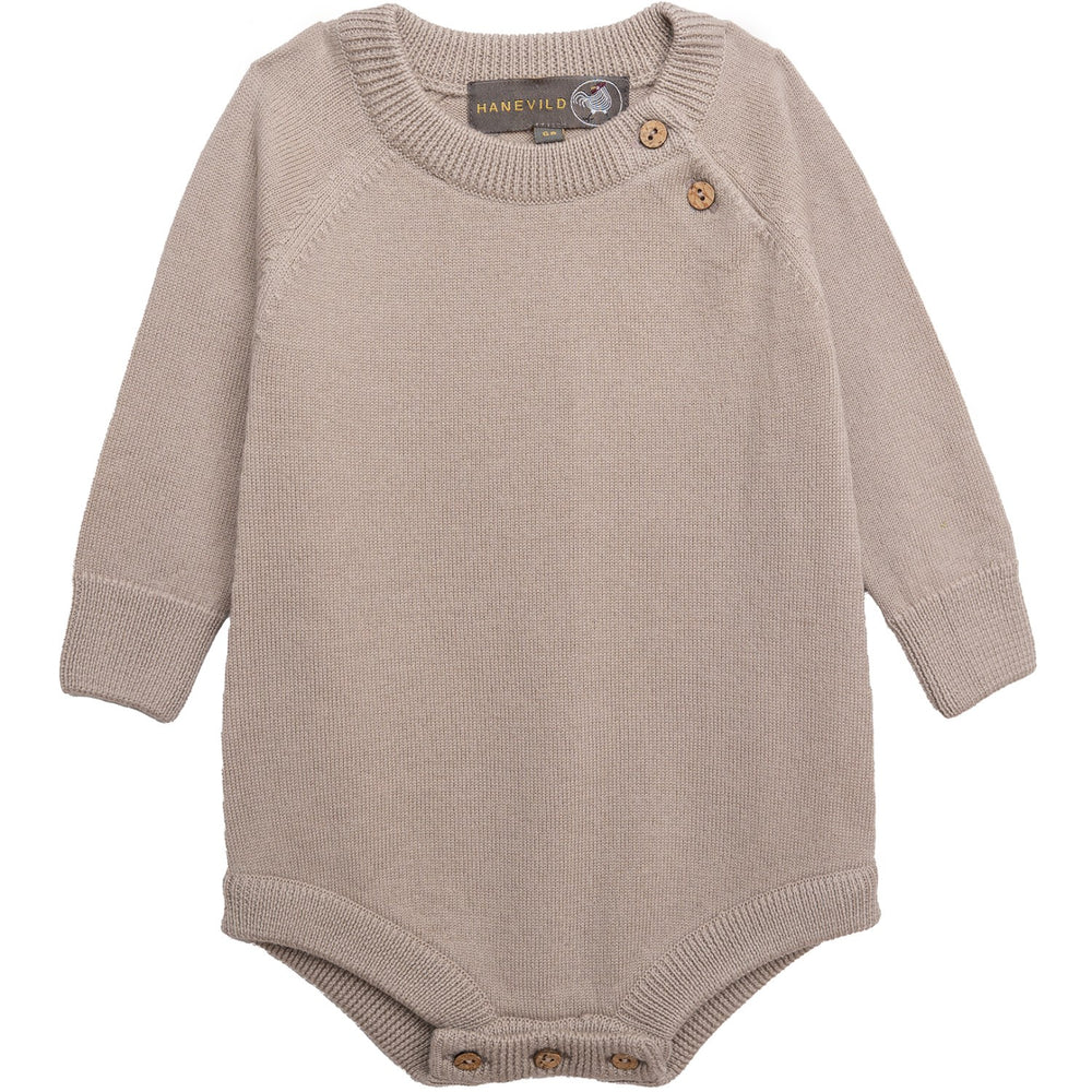 Køb Hanevild Cream Oatmeal Martin Romper, Merinowool
