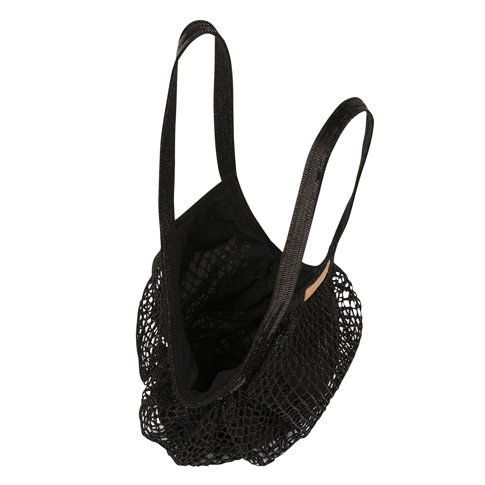 Sac filet en coton bio | Noir