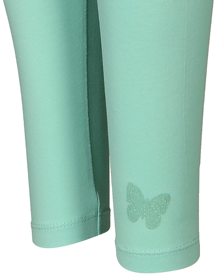 Leggings LYNFORD mit Glitzer-Schmetterling in mint