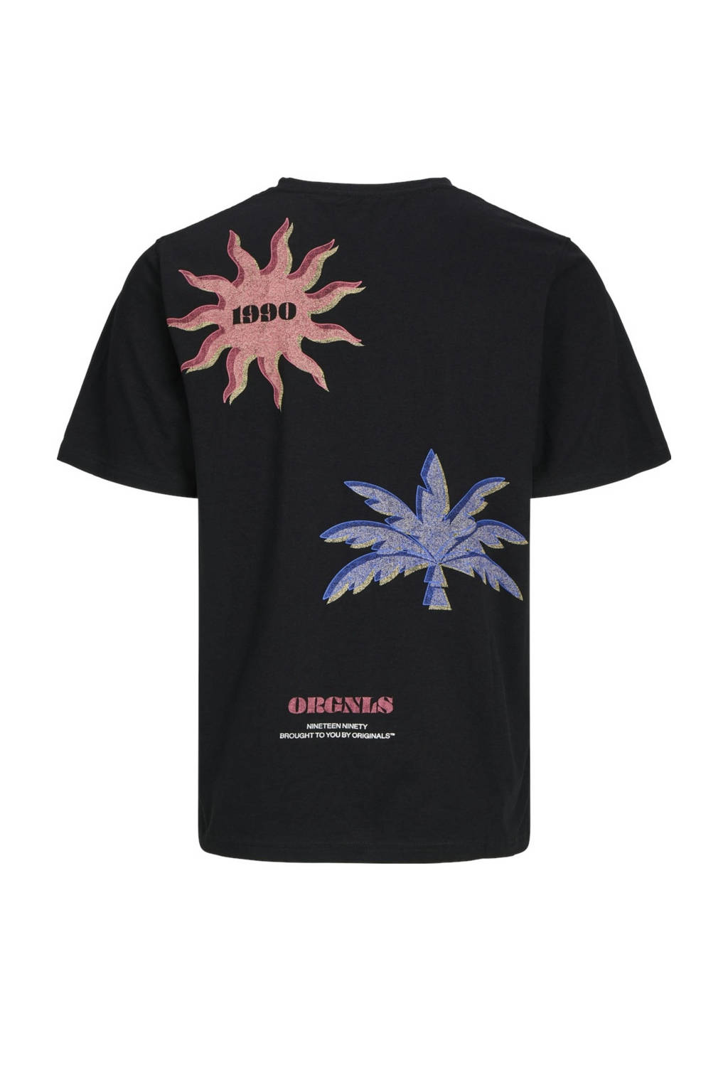 JACK & JONES T-shirt JORMARBELLA met backprint zwart