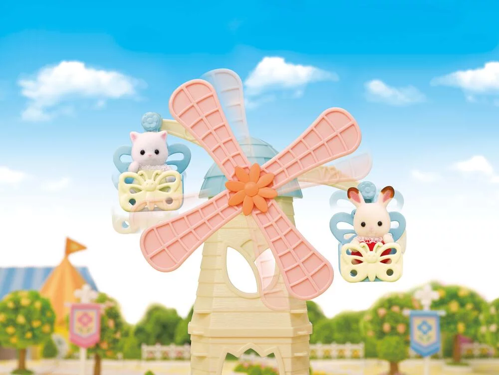 LE MOULIN DES BÉBÉS -SYLVANIAN PERSONNAGES ET TENUES