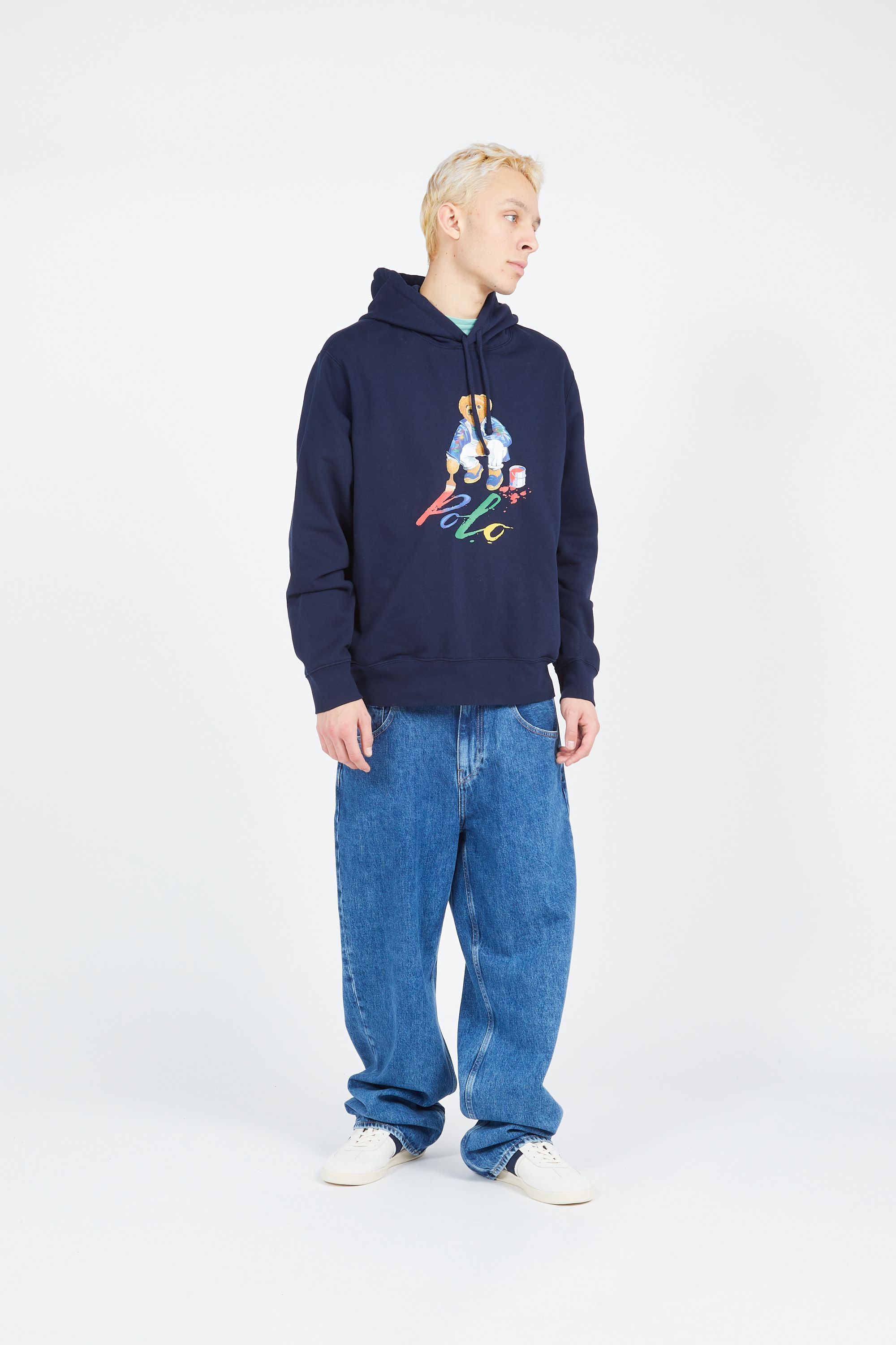 POLO RALPH LAUREN Hoodie GRAPHIC FLEECE-LSL-SWS Bleu
