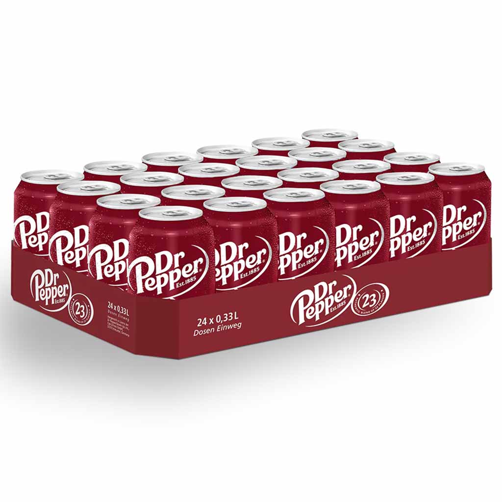 24x Dr Pepper Cola DOSE 0,33l MHD:16.9.25