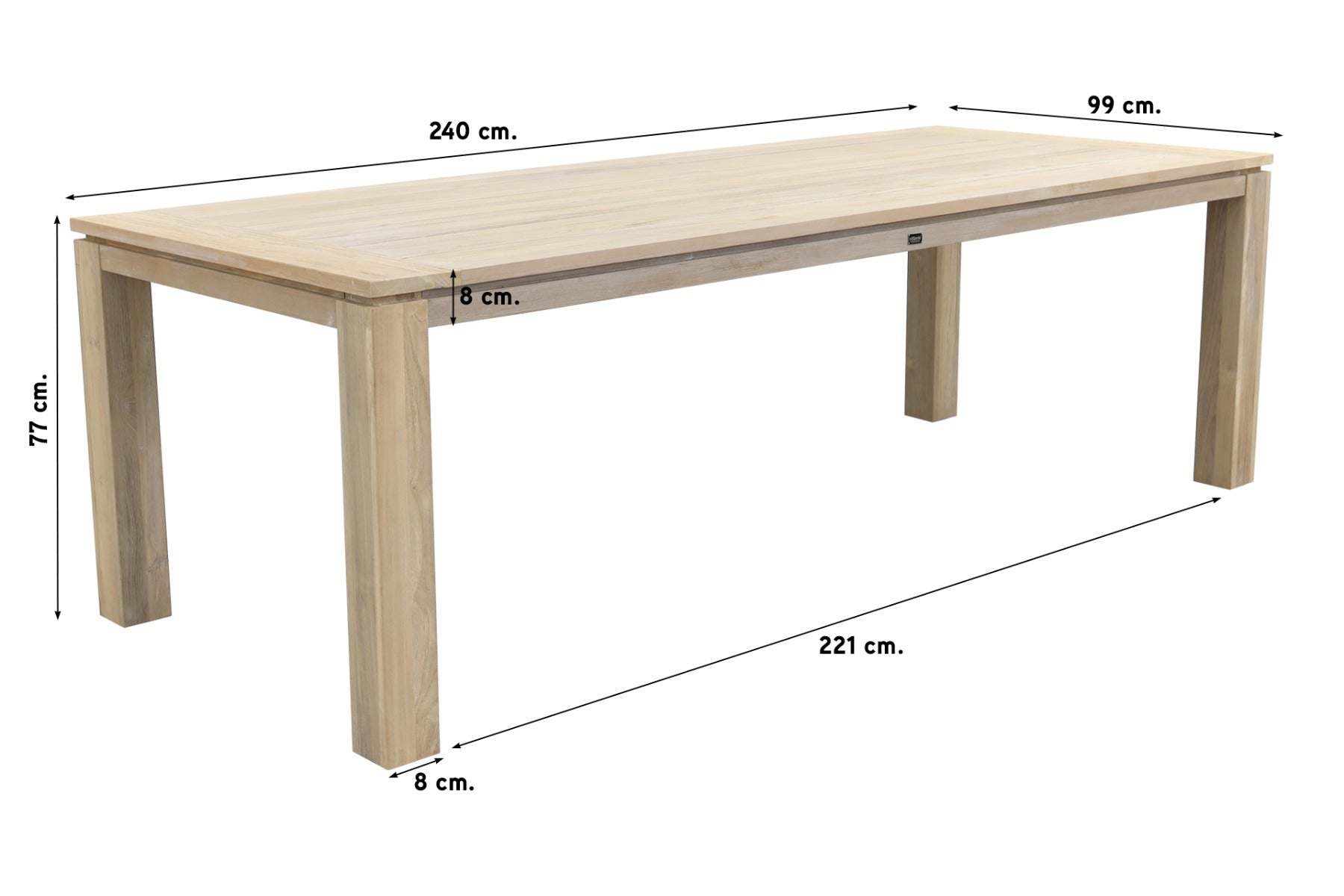 Hartman Sophie Element Wit|Rome grey 240 cm. tuinset - 7-delig