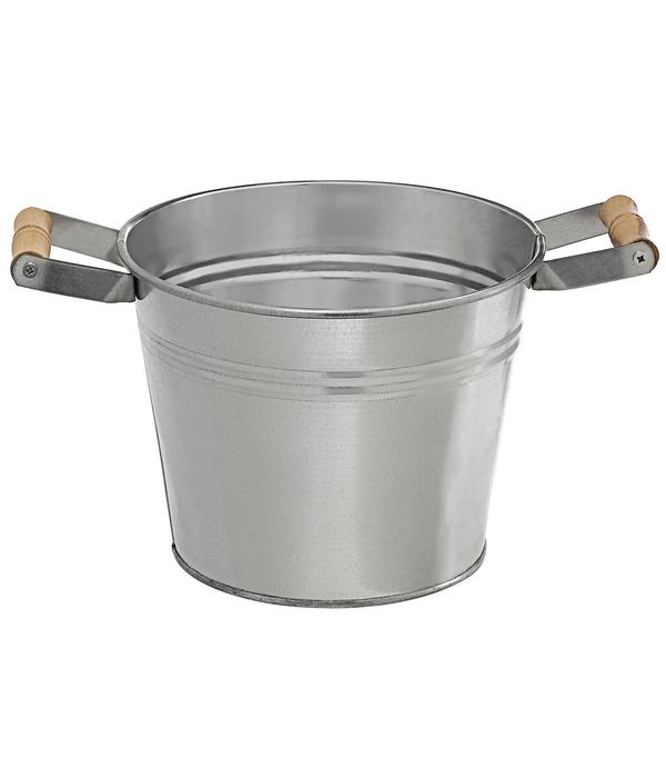 Dehner Zinktopf, silber