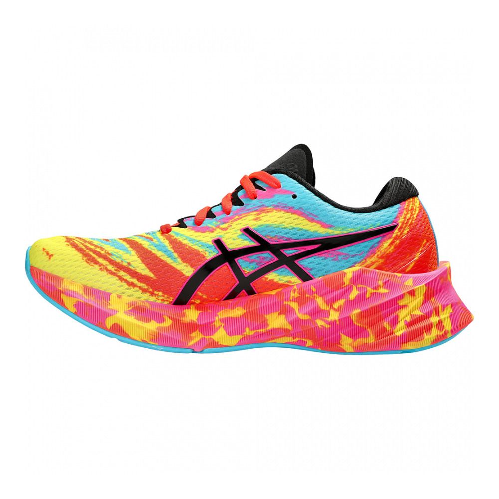 Asics NOVABLAST 3 - Chaussures running Femme aquarium/vibrant yellow