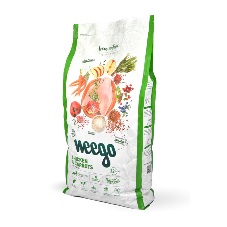 Ração para cães Weego sabor Frango e Cenoura