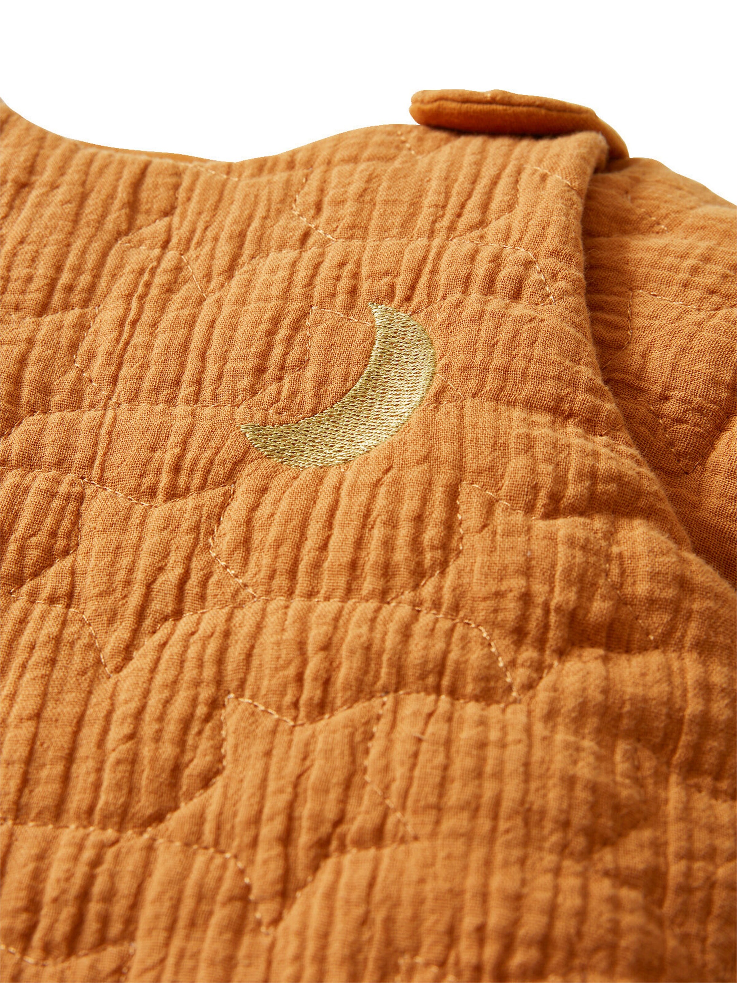 Vertbaudet Bio-Kollektion: Baby Winterschlafsack aus Musselin TRAUMNÄCHTE, Ärmel abnehmbar karamell