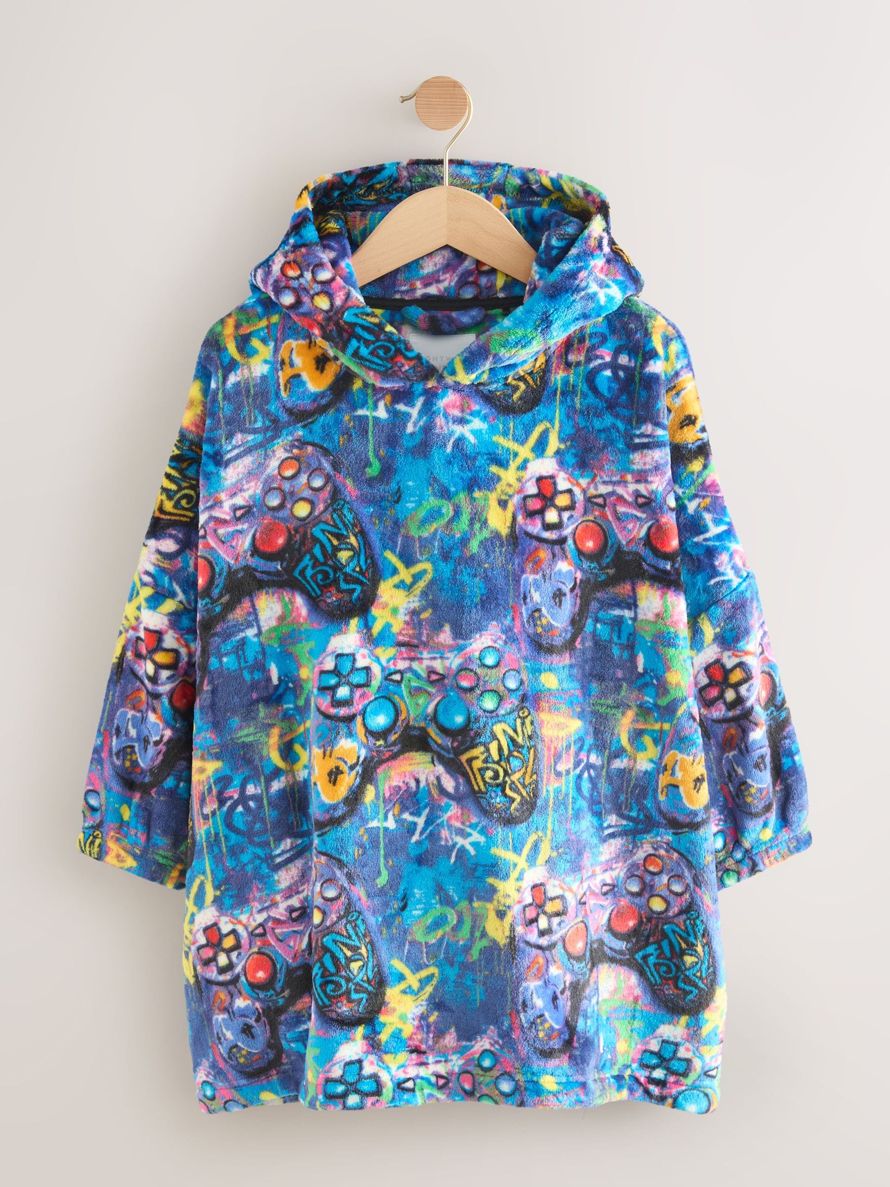 Meerkleurig gamer - Fleece Blanket Hoodie (3-16yrs)