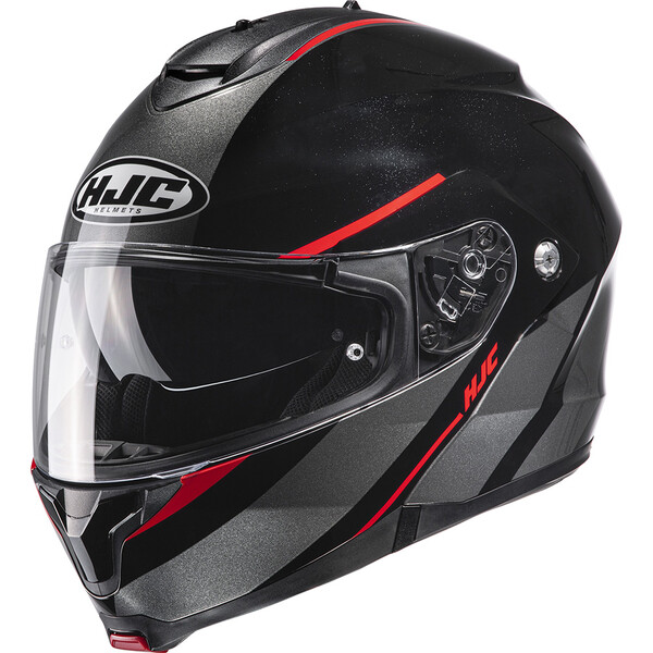 HJC - Casque C91 Tero MC1 / Noir / Gris / Rouge