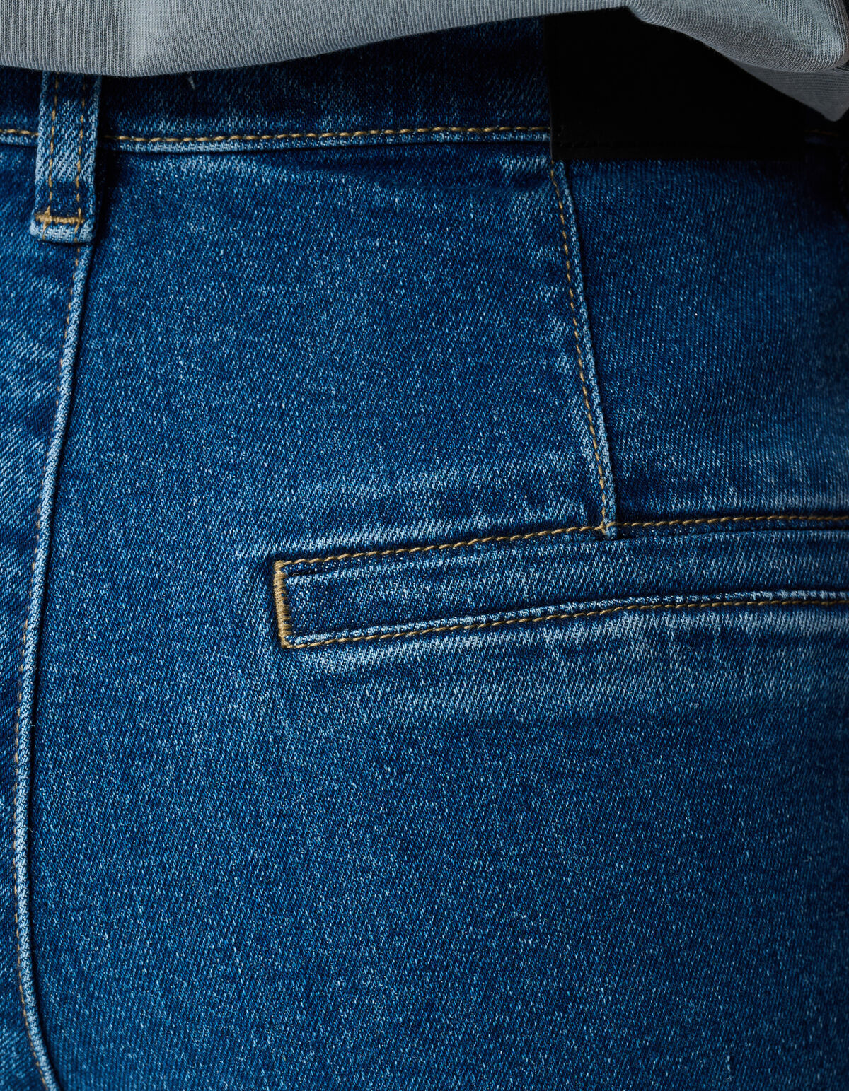 Classic Wide Leg Fit Jeans Donkerblauw