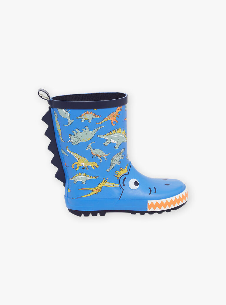 Bottes de pluie bleues à imprimé dinosaures