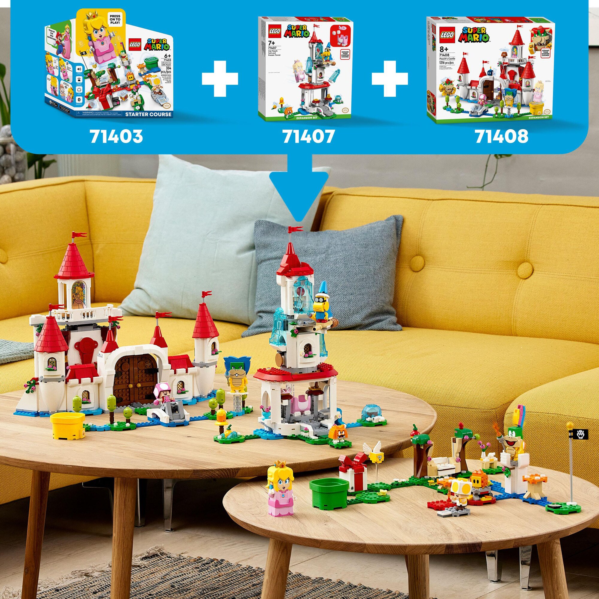 LEGO Konstruktionsspielzeug Super Mario Princess Peach Palast – Erweiterungsset
