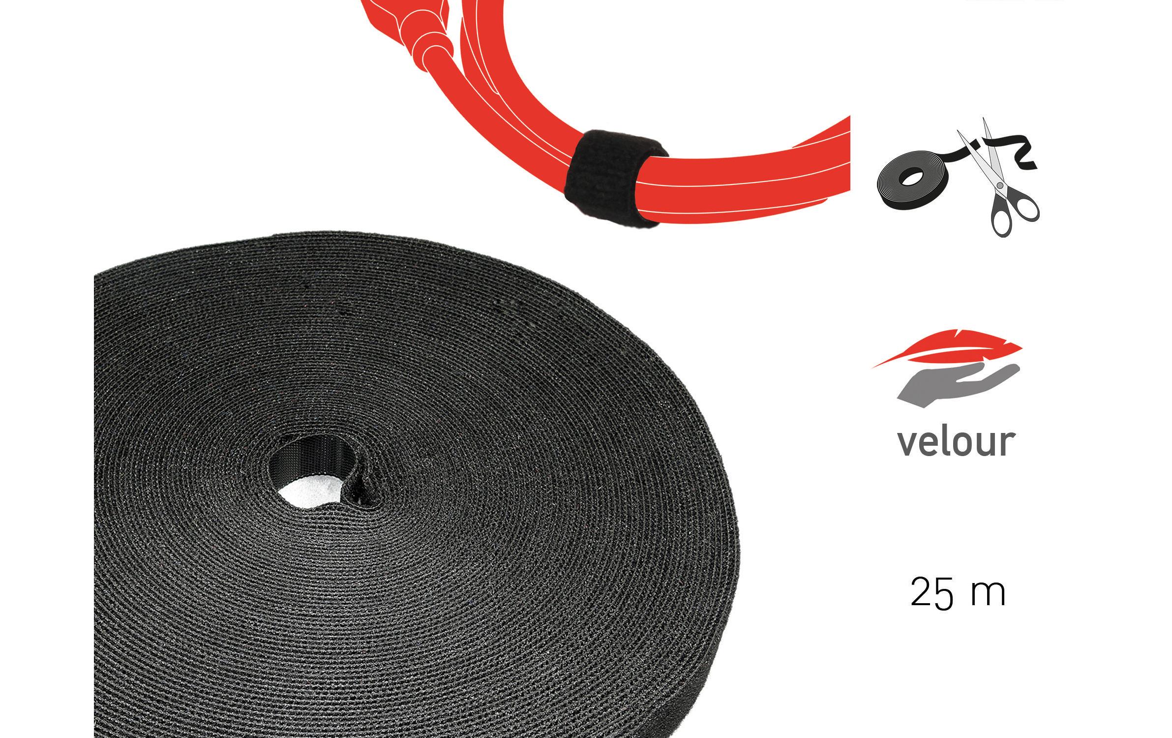 Klettband-Rolle ROLL STRAP 16 mm x 25 m, SchwarzKlettbandrolle LTC ROLL STRAP: Die Universallösung fürs Bündeln & Fixieren