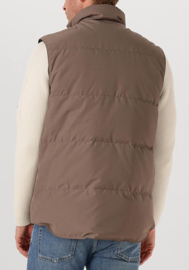 taupe canada goose bodywarmer mens garson vest black label bodywarmer