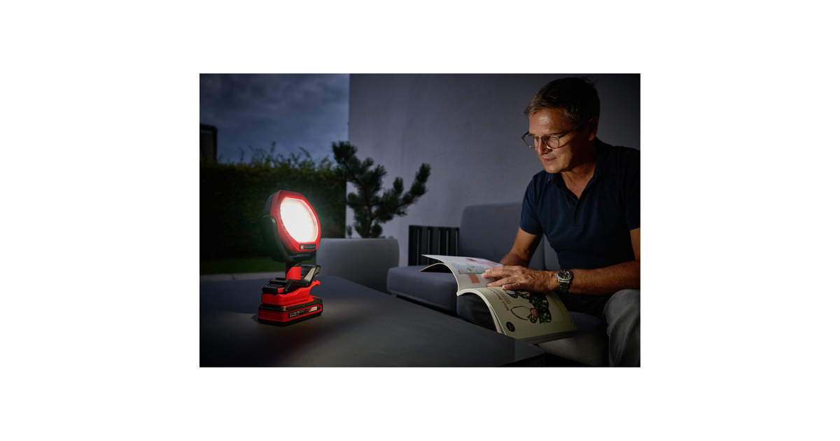 EINHELLGC-OL 18/1500 Li-Solo Accu Buiten Lamp verlichting  (Rood/zwart, Accu en oplader niet inbegrepen)