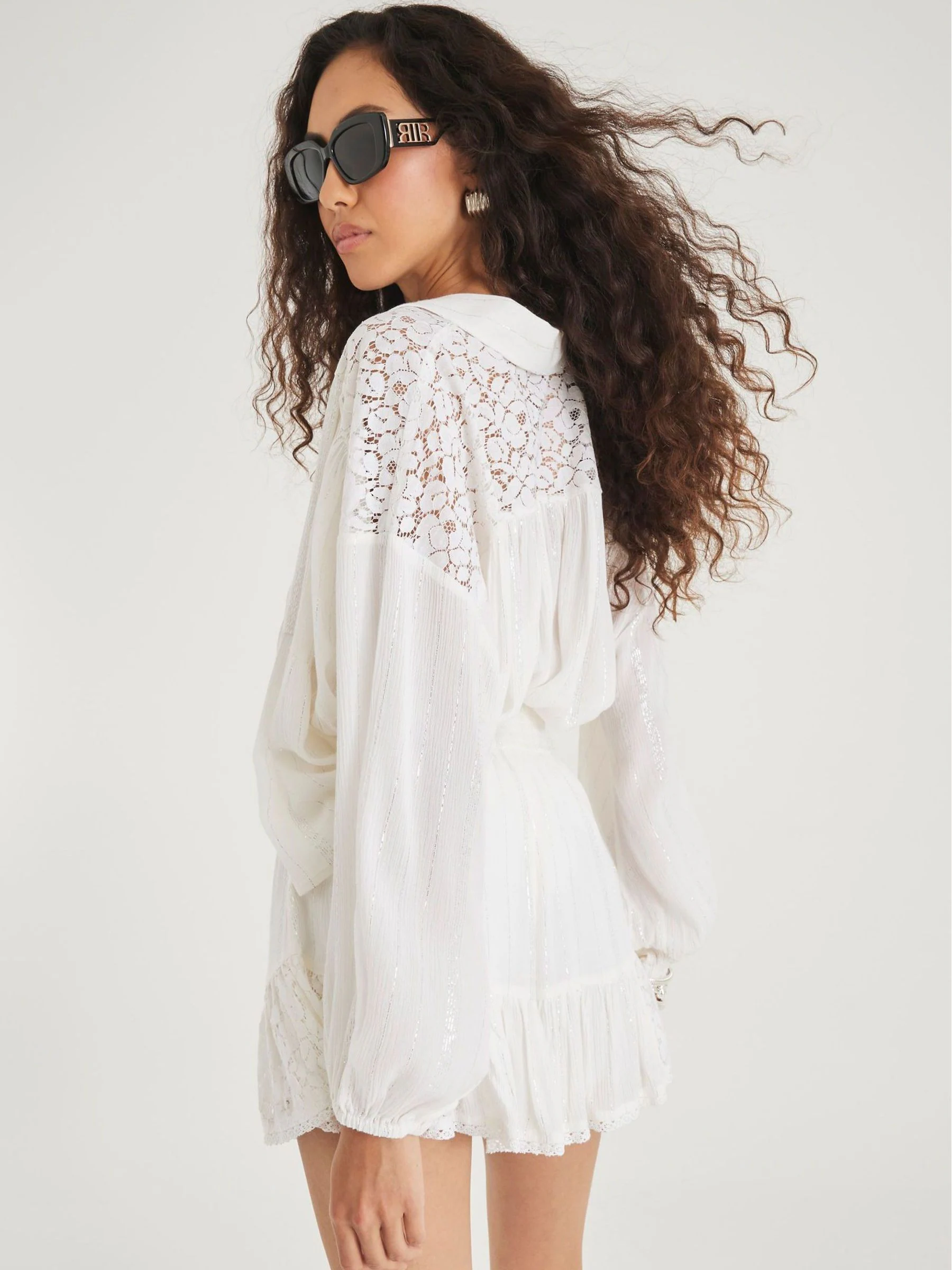 River Island Lace Embroidered Shorts