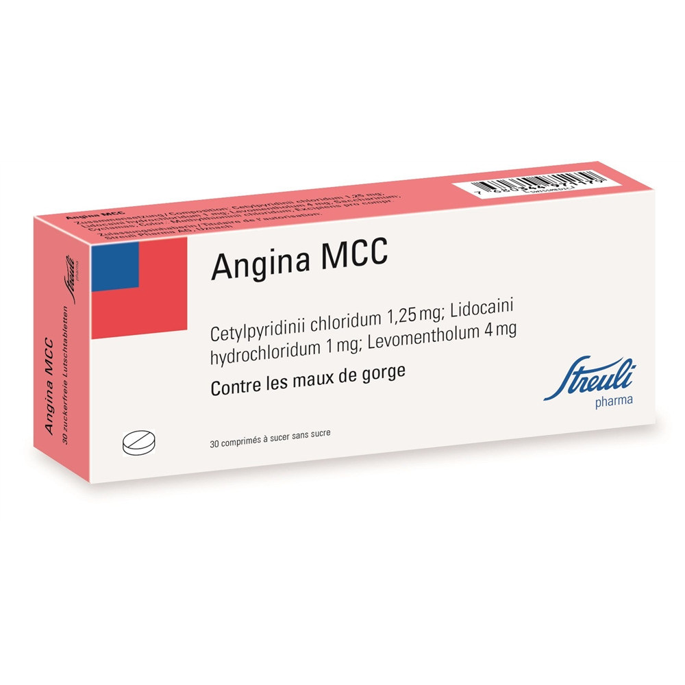 ANGINA MCC Streuli<br>30 Stück, Blister, Lutschtablette
