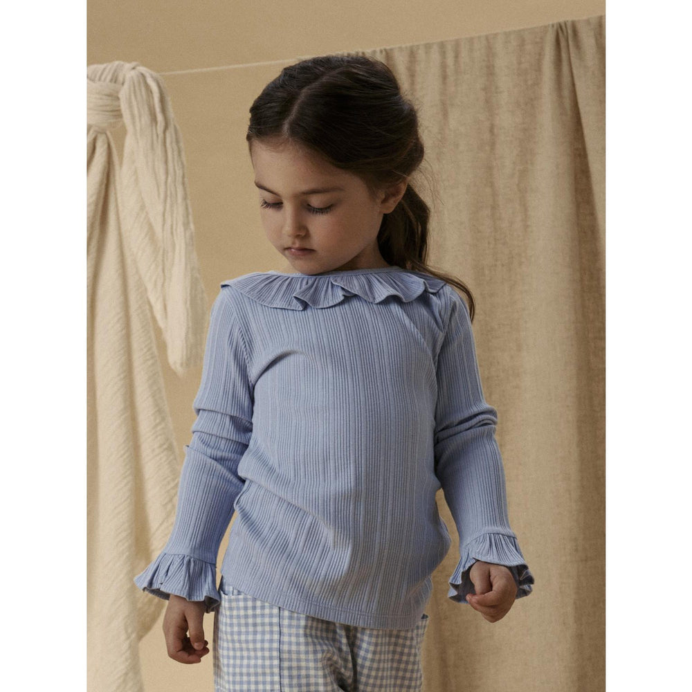Køb Lil'Atelier Zen Blue Nmftansy Ls Slim Top Lil