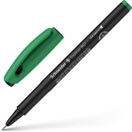 Schneider Topliner 967 Fineliner - grün - 0.4 mm