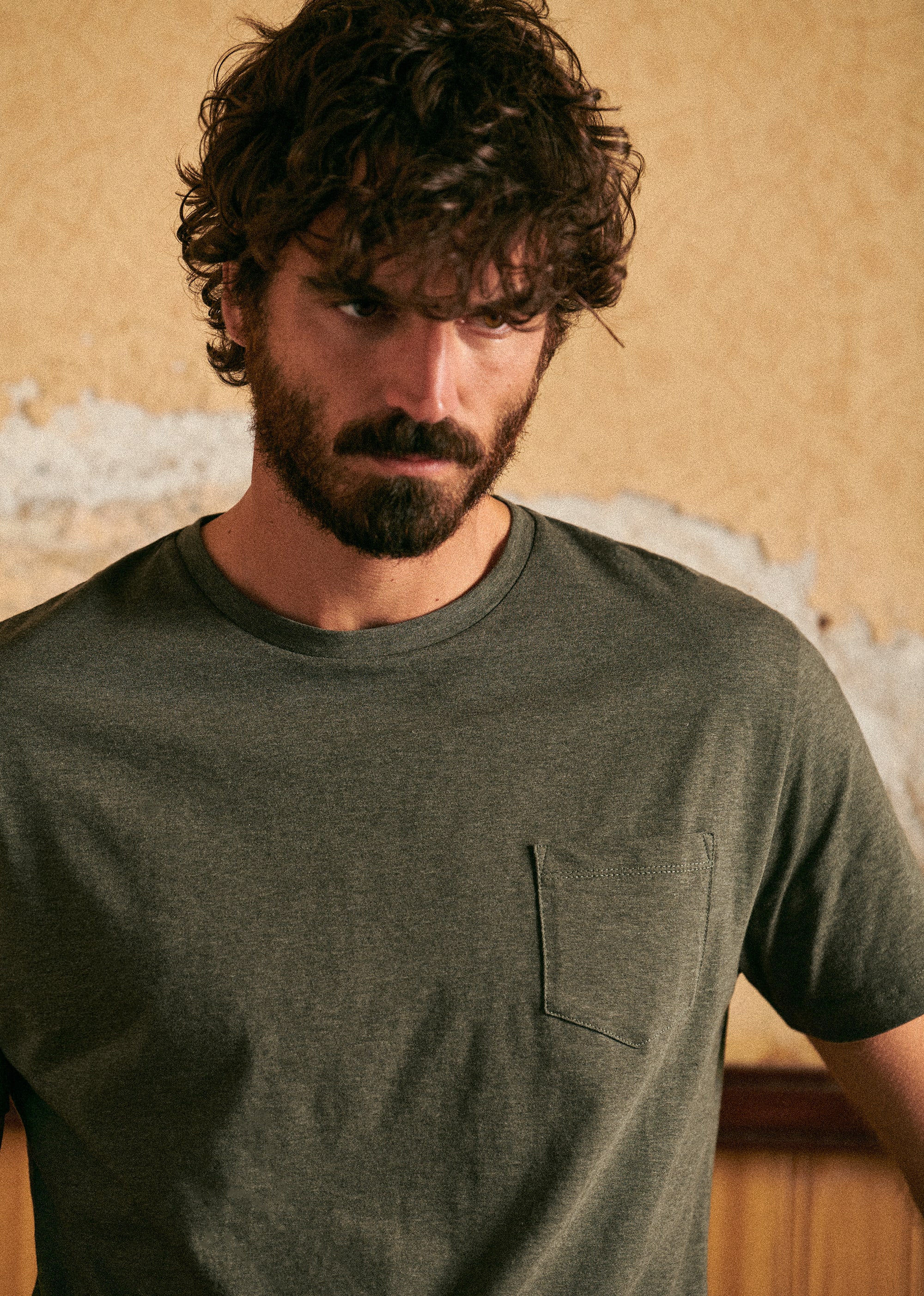 T-shirt Sonny - Kaki Chiné - E-SHOP/T-SHIRTS 5905380