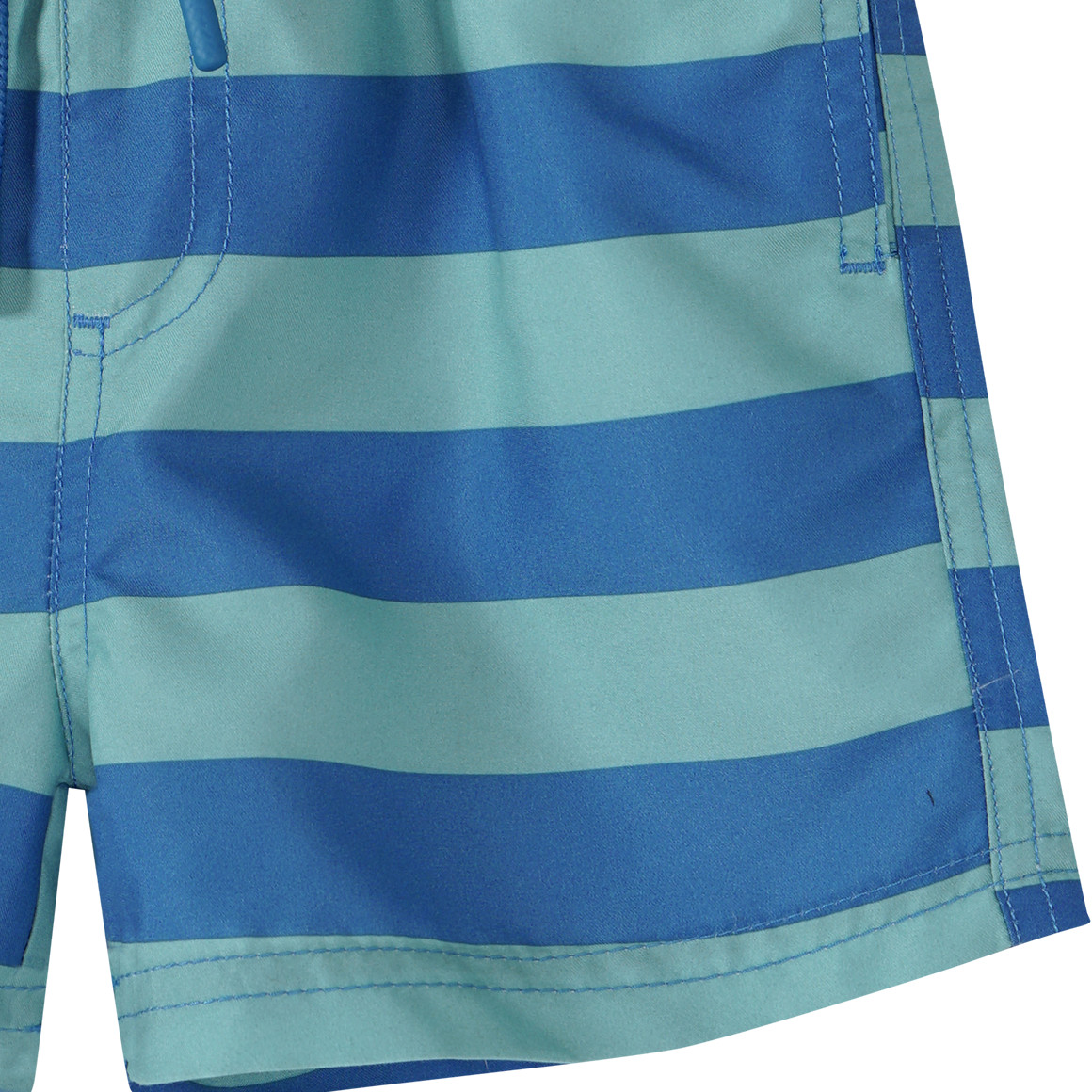 Famy Jungen Badeshorts mit Streifen blau / türkis