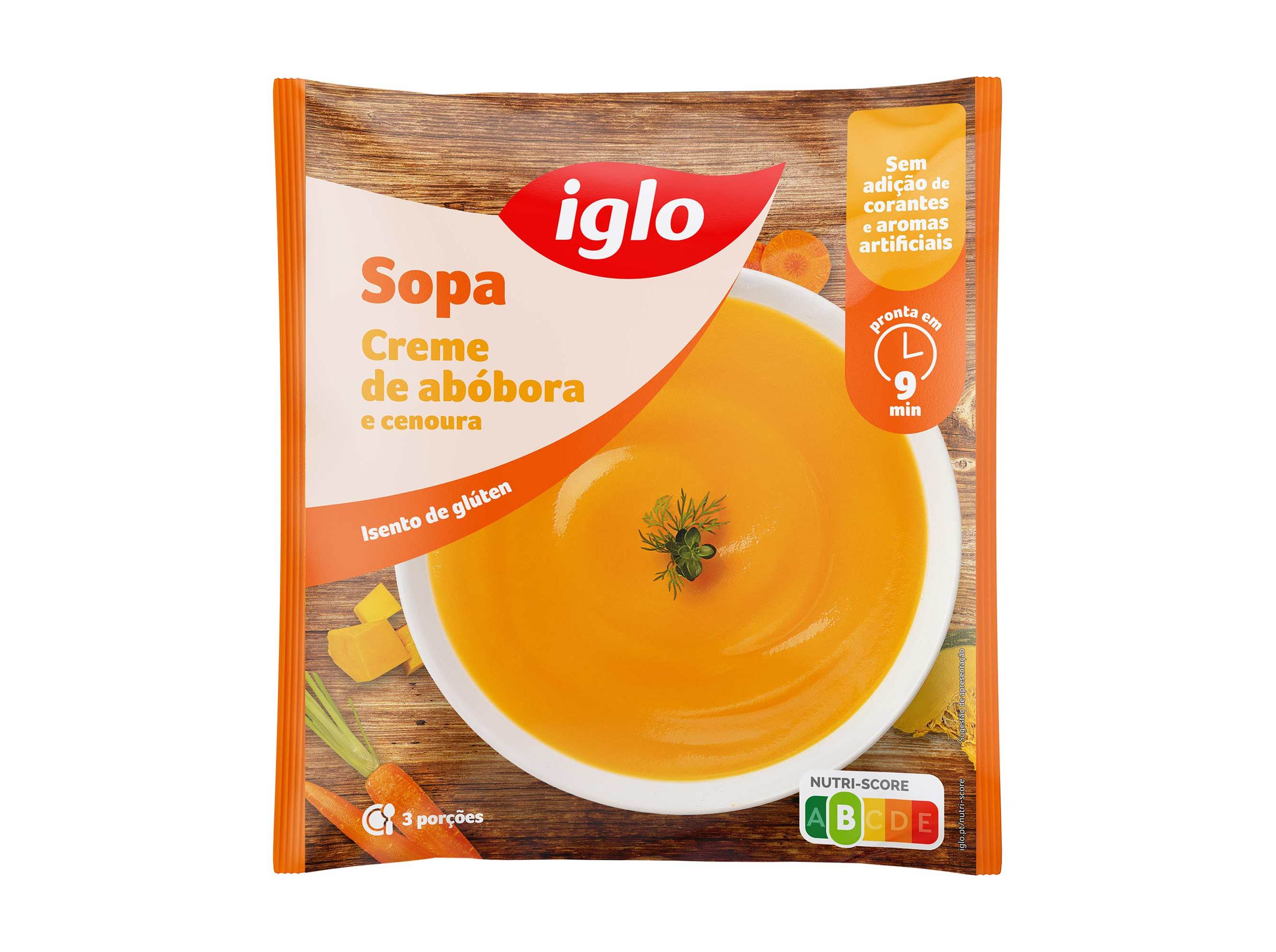 SOPA IGLO ABÓBORA&CENOURA 600G