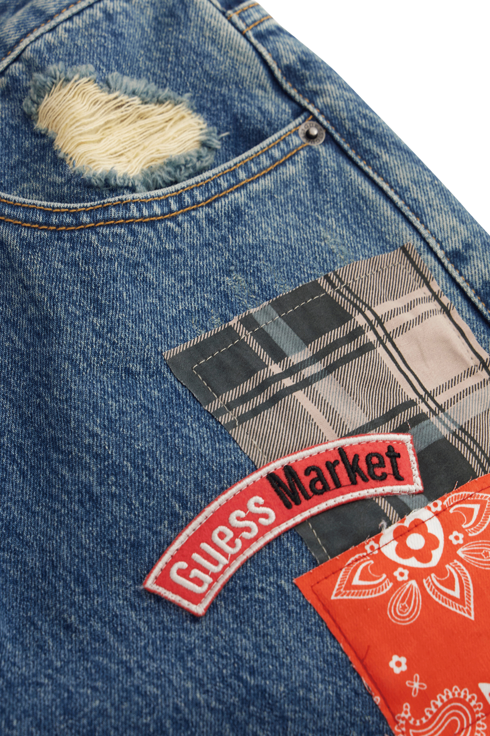 GUESS ORIGINALS Jean GO MARKET RELAXED FB20 Bleu