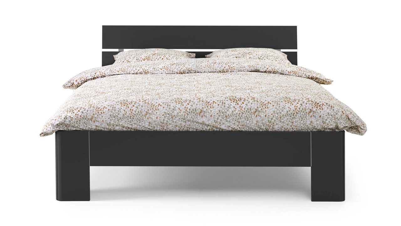 Bed Fresh met hoofdbord antraciet