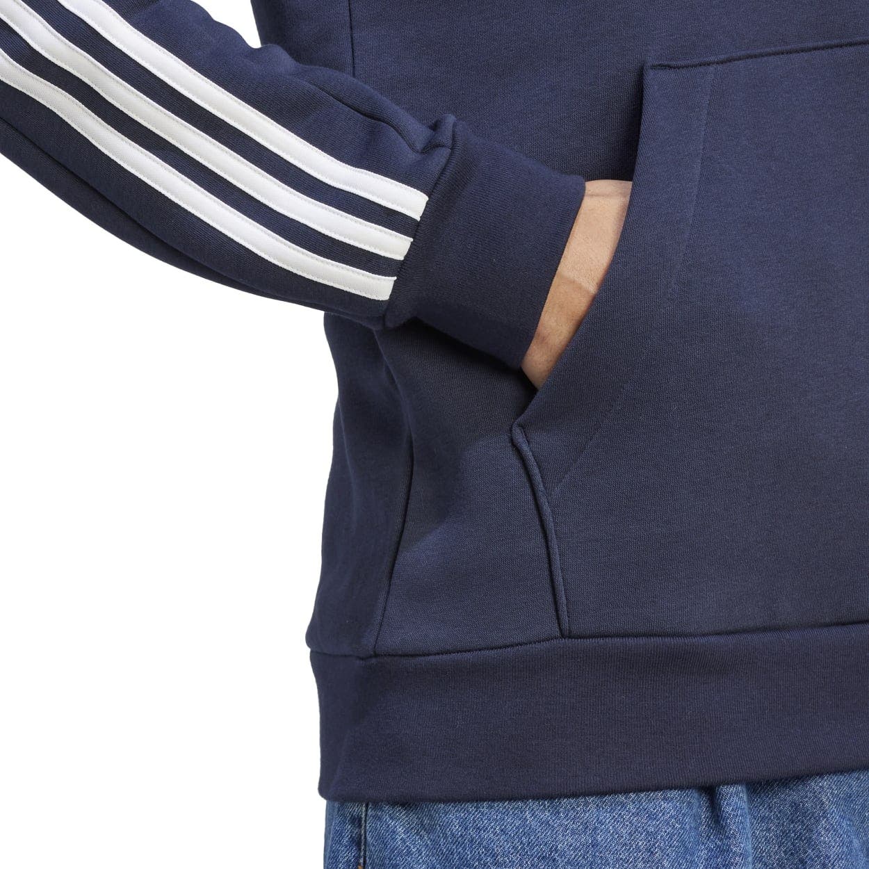 adidas  3-Stripes Hooded Fleece