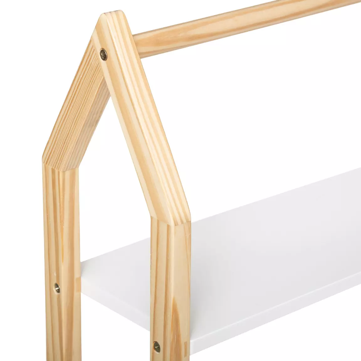 Etagère murale enfant bois (H50,8 cm) Maison Blanche
