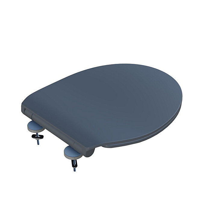 Abattant WC gris anthracite brillant Bemis