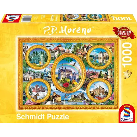 Schmidt Spiele Puzzle - Schlösser, 1000 Teile
