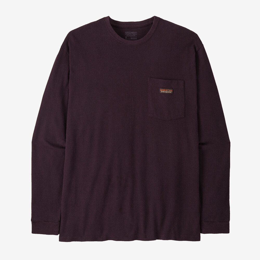 Herren-Arbeits-T-Shirt mit langen Ärmeln und Tasche
