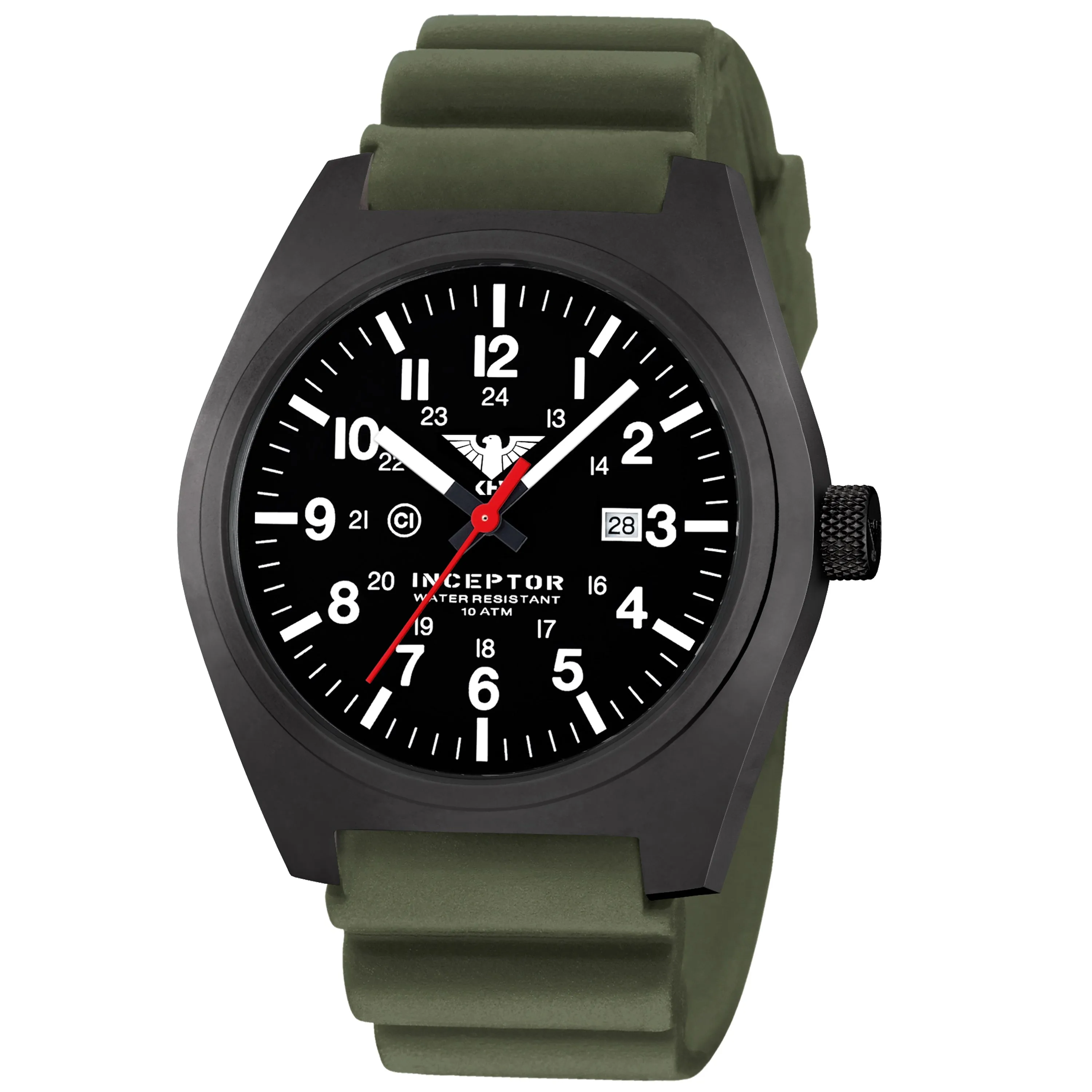 KHS -  Armbanduhr Inceptor Black Steel Diverband