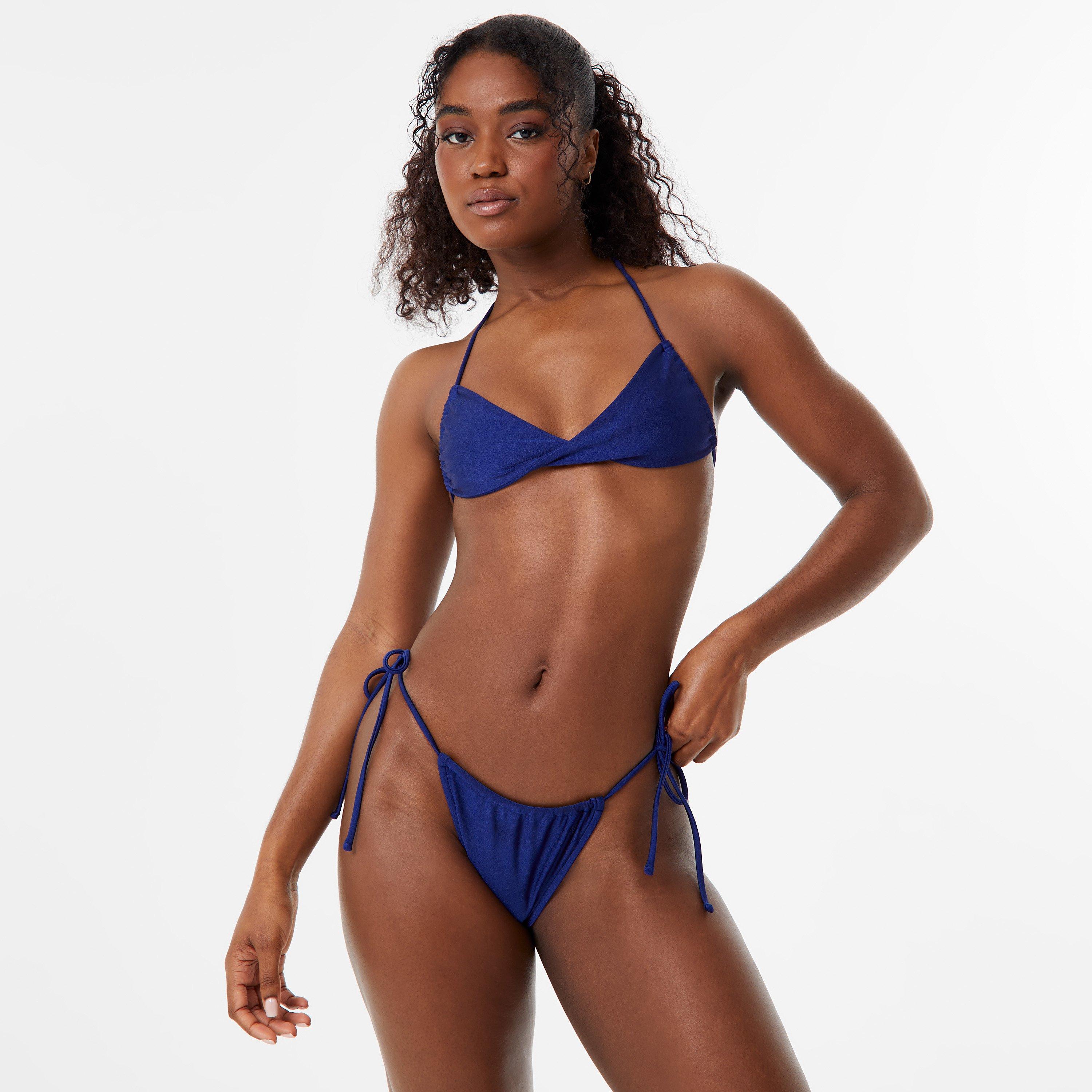 Jack Wills JW High Shine Twist Front Bikini Top