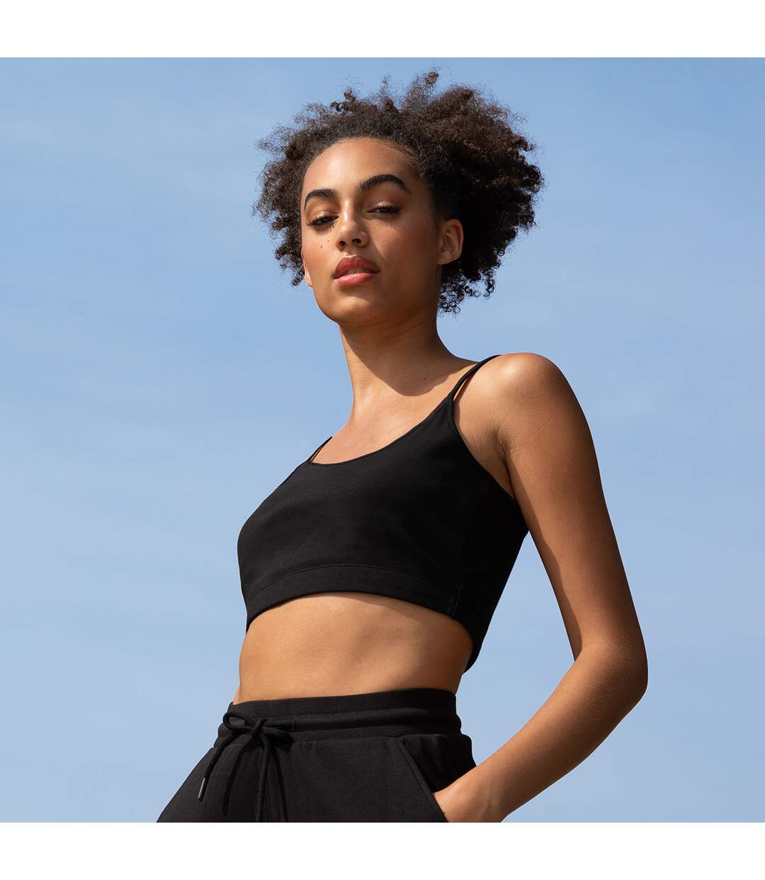 Skinni Fit - Haut court FASHION - Femme (Noir) - UTRW8574